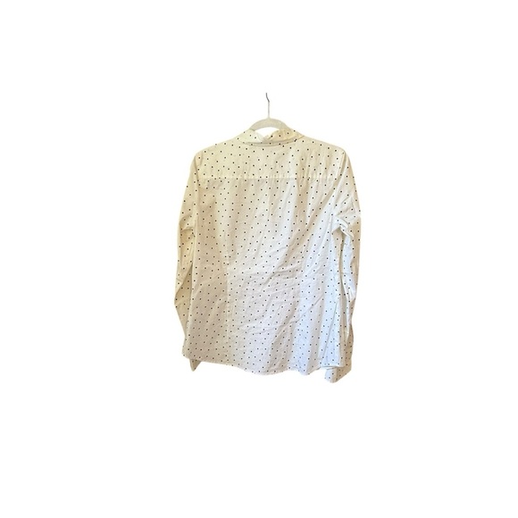 Halogen White Polka Dot Button Down Shirt - Picture 4 of 5